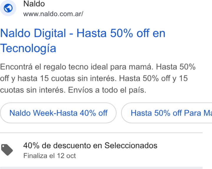 Naldo: Naldo | www.naldo.com.ar/ | Naldo Digital - Hasta 50% off en | Tecnología | Enco