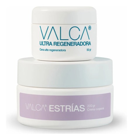 Valca: Combo Valca Estrías + Ultra Regeneradora 50g Con Regla Y Tab Neutra
