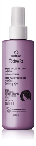 Natura: Spray Hidratación Mora Y Óleo De Coco Tododia 200ml Natura