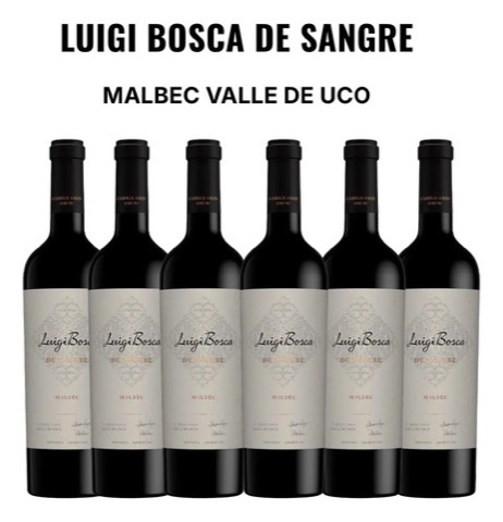 Luigi Bosca: Vino Luigi Bosca De Sangre Malbec Valle De Uco 6x750ml